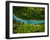 River Soca Cutting Trough Forest, Slovenia. Drone Photo.-Marcin Jucha-Framed Photographic Print