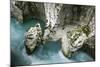 River Soca Flowing Through Velika Korita with Erosion in Rock Visible, Triglav Np, Slovenia, June-Zupanc-Mounted Photographic Print