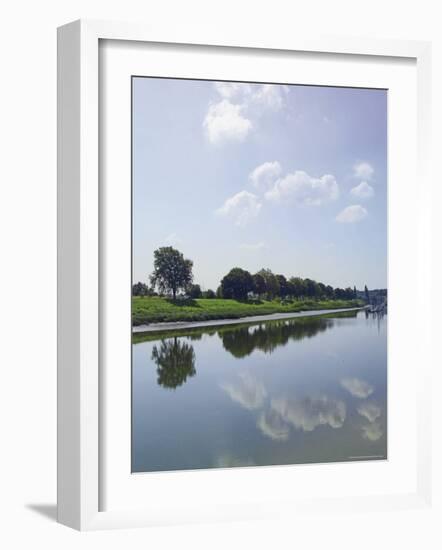 River Somme, St. Valery Sur Somme, Picardy, France-David Hughes-Framed Photographic Print