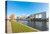 River Spree and Bundeskanzleramt in Berlin, Germany-paul prescott-Stretched Canvas