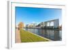 River Spree and Bundeskanzleramt in Berlin, Germany-paul prescott-Framed Photographic Print