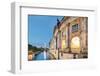 River Spree, Bode Museum and TV tower, Museum Island, Berlin, Germany-Sabine Lubenow-Framed Photographic Print