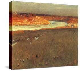 River Spree-Eugen Bracht-Stretched Canvas