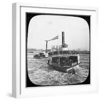 River Steamer, USA, Late 19th or Early 20th Century-null-Framed Photographic Print