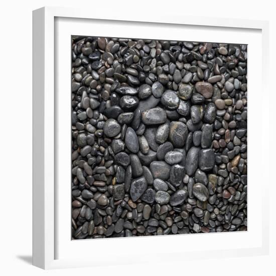 River Stones Square-Steve Gadomski-Framed Photographic Print