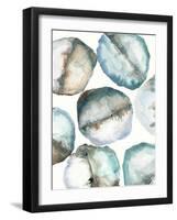 River Stones-Lora Gold-Framed Art Print