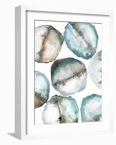 River Stones-Lora Gold-Framed Art Print