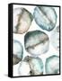 River Stones-Lora Gold-Framed Stretched Canvas