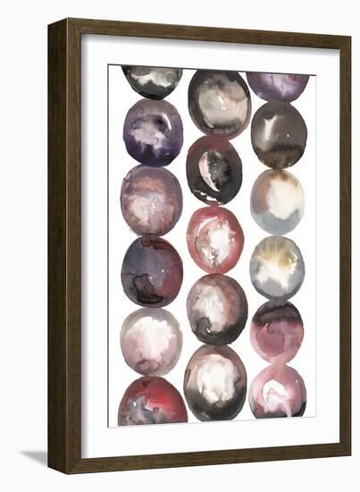 River Stones-Lora Gold-Framed Art Print