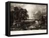 River Stour-John Constable-Framed Stretched Canvas