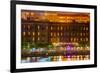 River Street at Twilight in Savannah Georgia-digidreamgrafix-Framed Photographic Print