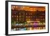 River Street at Twilight in Savannah Georgia-digidreamgrafix-Framed Photographic Print