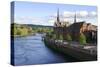 River Tay and Perth, Scotland-Peter Thompson-Stretched Canvas