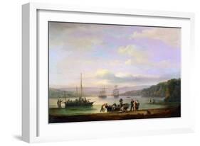 River Teign, Devon-Thomas Luny-Framed Giclee Print