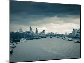 River Thames and City of London, London, England-Jon Arnold-Mounted Photographic Print