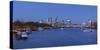 River Thames and City of London, London, England-Jon Arnold-Stretched Canvas