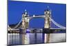 River Thames and Tower Bridge at Night, London, England, United Kingdom, Europe-Markus Lange-Mounted Photographic Print