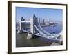 River Thames and Tower Bridge, London, England, UK-D H Webster-Framed Photographic Print