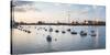 River Thames at Sunset and the Emirates Air Line Cable Car, East London, England-Matthew Williams-Ellis-Stretched Canvas