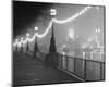 River Thames by Night-Shener Hathaway-Mounted Art Print