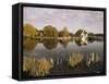 River Thames, Goring, Oxfordshire Berkshire Borders, England, United Kingdom-David Hughes-Framed Stretched Canvas