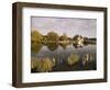 River Thames, Goring, Oxfordshire Berkshire Borders, England, United Kingdom-David Hughes-Framed Photographic Print