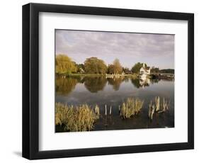 River Thames, Goring, Oxfordshire Berkshire Borders, England, United Kingdom-David Hughes-Framed Photographic Print