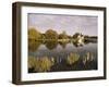 River Thames, Goring, Oxfordshire Berkshire Borders, England, United Kingdom-David Hughes-Framed Photographic Print