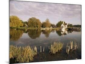 River Thames, Goring, Oxfordshire Berkshire Borders, England, United Kingdom-David Hughes-Mounted Photographic Print