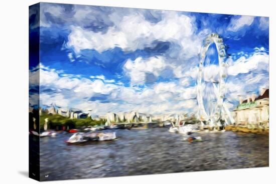 River Thames - In the Style of Oil Painting-Philippe Hugonnard-Stretched Canvas