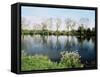 River Thames, Medmenham, Buckinghamshire, England, United Kingdom-David Hughes-Framed Stretched Canvas