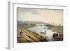 River Thames Near Chertsey, Surrey, C1820-George Shepheard-Framed Giclee Print