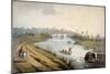 River Thames Near Chertsey, Surrey, C1820-George Shepheard-Mounted Giclee Print