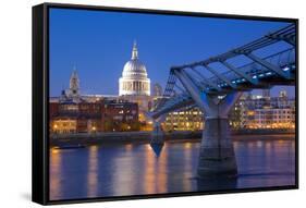 River Thames-Frank Fell-Framed Stretched Canvas