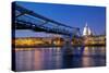 River Thames-Frank Fell-Stretched Canvas