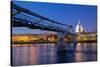 River Thames-Frank Fell-Stretched Canvas