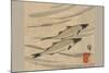 River Trout (Ayu Zu)-Ando Hiroshige-Mounted Art Print