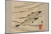 River Trout (Ayu Zu)-Ando Hiroshige-Mounted Art Print