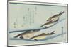 River Trouts in Stream, Early 19th Century-Utagawa Hiroshige-Mounted Giclee Print