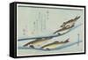 River Trouts in Stream, Early 19th Century-Utagawa Hiroshige-Framed Stretched Canvas