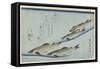 River Trouts in Stream, Early 19th Century-Utagawa Hiroshige-Framed Stretched Canvas