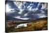 River Valley with Clouds and Sun-Nish Nalbandian-Stretched Canvas