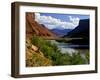 River Valley With View of Fisher Towers and La Sal Mountains, Utah, USA-Bernard Friel-Framed Photographic Print