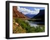 River Valley With View of Fisher Towers and La Sal Mountains, Utah, USA-Bernard Friel-Framed Photographic Print