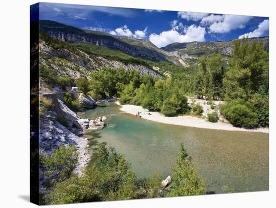 River Verdon, Gorge Du Verdon, Provence, France, Europe-David Wogan-Stretched Canvas