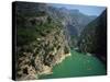River Verdon, Grand Canyon Du Verdon Near Lac De Ste Croix, Alpes De Haute Provence, France-Lee Frost-Stretched Canvas