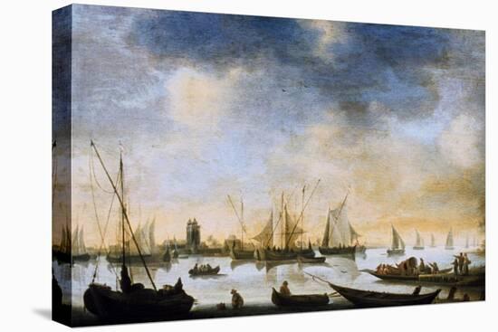 River View, 17th Century-Jan Van Goyen-Stretched Canvas