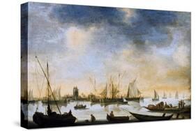 River View, 17th Century-Jan Van Goyen-Stretched Canvas