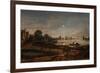 River View by Moonlight, C. 1645-Aert van der Neer-Framed Giclee Print