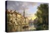 River View in Alsace-Charles Kuwasseg-Stretched Canvas